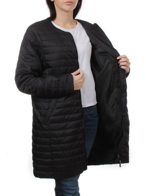 K-528 BLACK Куртка демисезонная стеганая женская (70 гр. холлофайбер) - Fashion фото 6