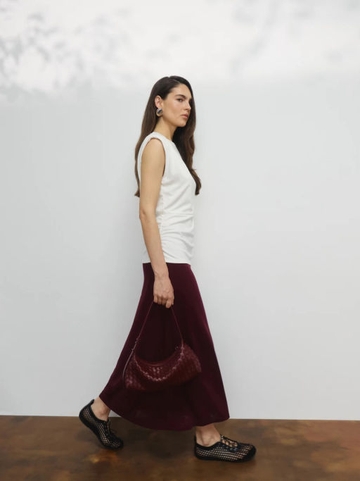 Футболка из вискозы с драпировкой / Zarina фото 2