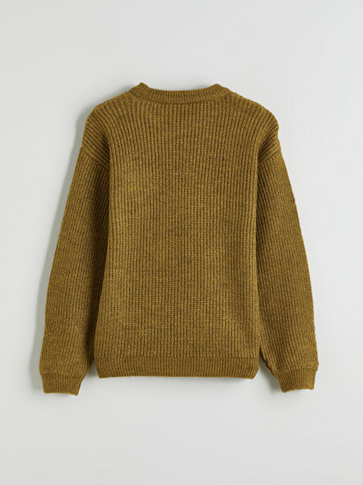 Bisiklet Yaka K?z ?ocuk Triko Kazak