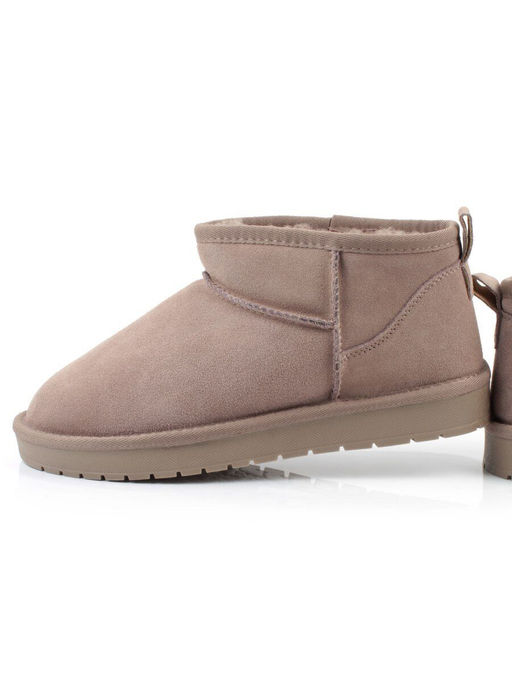 04-PF8300-4 GRAY/BEIGE Угги женские (натуральная замша, 100% шерсть)