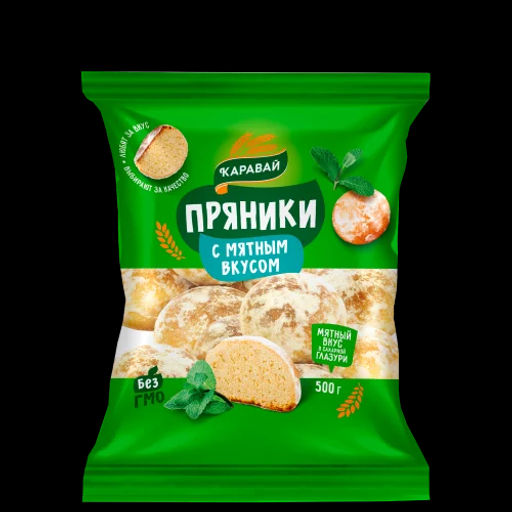 Цена за 2шт Пряники Мятные 500 гр./6941