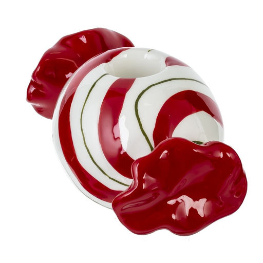 Подсвечник "Конфета", L12 W6 H5 см, 2в.