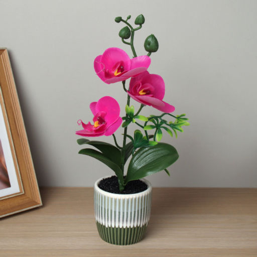 Цена за 1 шт. Цветочная композиция Орхидея / ZH-021 /уп 12/120/ - Галеонтрейд фото 5