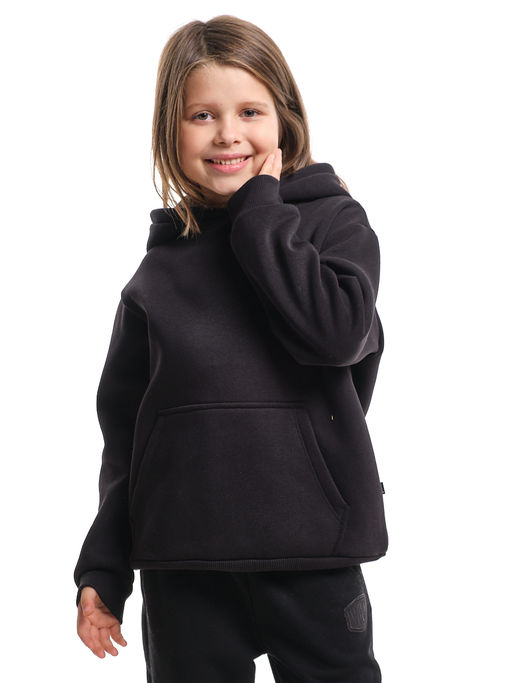 Спортивный костюм для девочки утепленный 22-7606 черный - Mini maxi фото 9