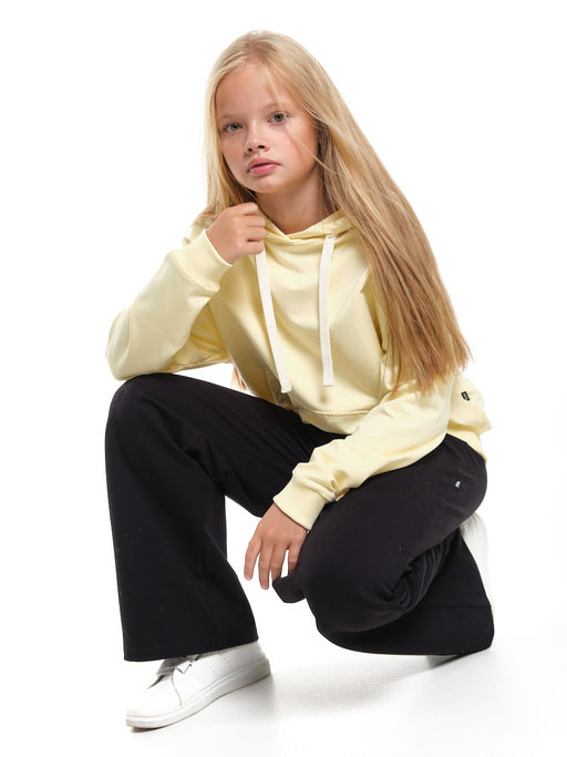 Толстовка для девочки с капюшоном UD 7703 ваниль - Mini maxi фото 2
