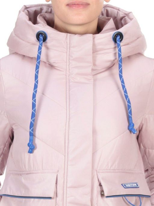 9190 PINK Пальто зимнее женское EVCANBADY (200 гр. холлофайбера) - Fashion фото 10
