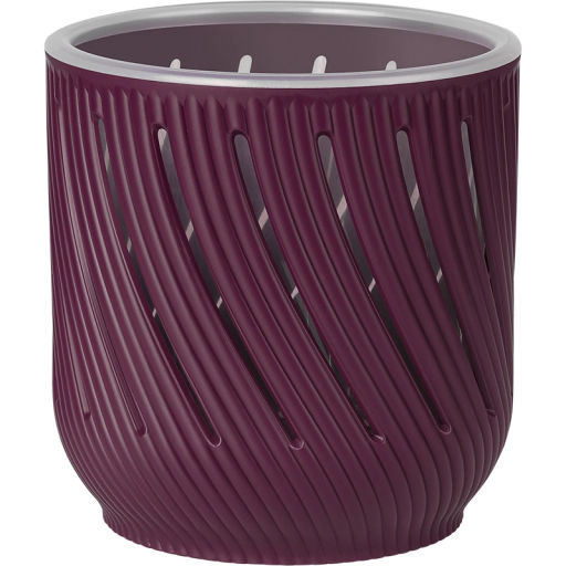 Кашпо для цветов пластиковое 2л d-14,5см "Fleurs" Пурпурный