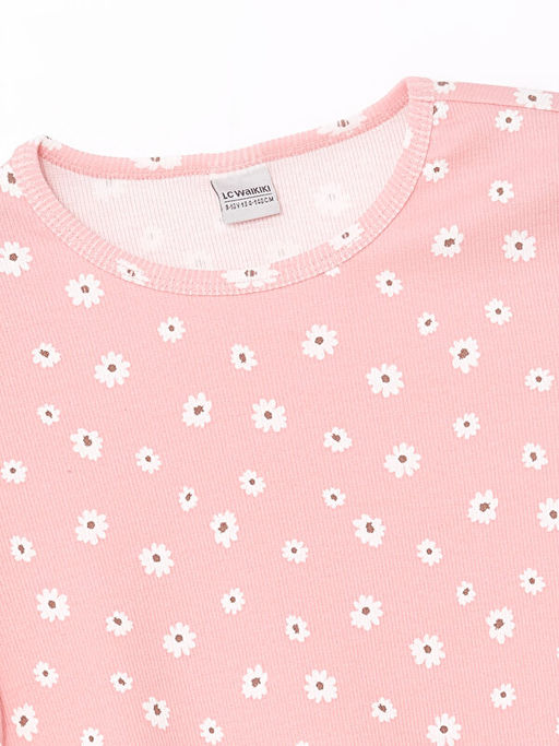 Bisiklet Yaka K?sa Kollu K?z ?ocuk Ti??rt - Waikiki фото 3