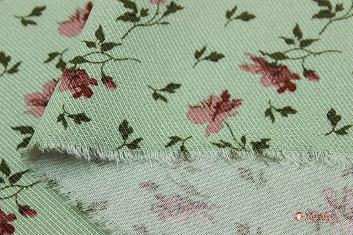 Плательная вискоза Валери, СОРТ2, цв.винтажная мята, ш.1.49м, вискоза-100%, 135гр/м.кв - Купава фото 3