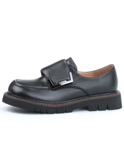 03-DYX02-2 BLACK Полуботинки женские (натуральная кожа)