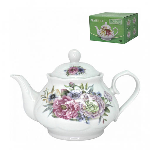 Чайник заварочный 800 мл Цветочная фантазия TP03 FA-2351 /К/ арт. 033868