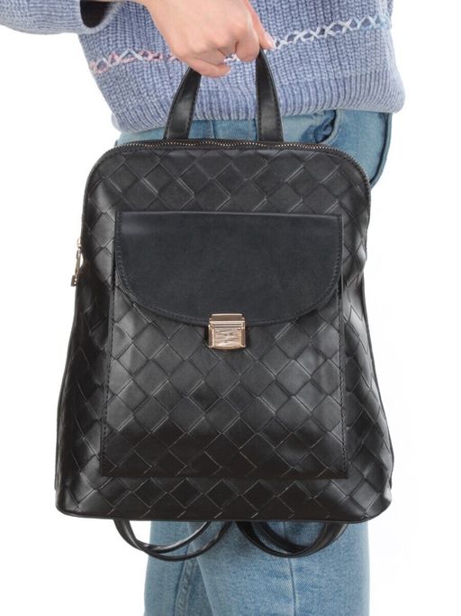 L22439 BLACK Сумка-рюкзак (искусственная кожа) - Фабричный китай фото 6