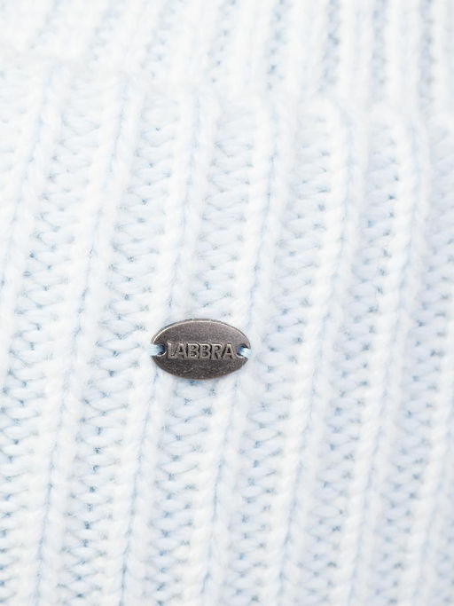 Шапка жен. шерсть+акр LB-A53015 white/l.blue - Labbra фото 7