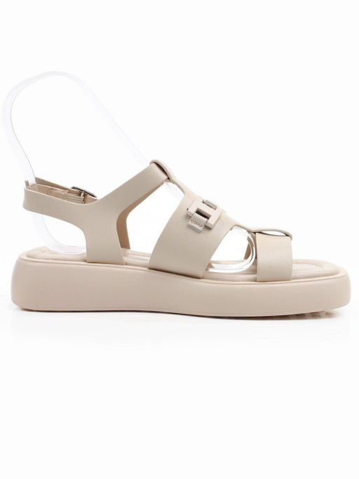08-PET252-2 LT. BEIGE Босоножки женские (натуральная кожа)
