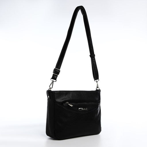 Сумка кросс-боди на молнии, цвет чёрный - Simaland фото 8