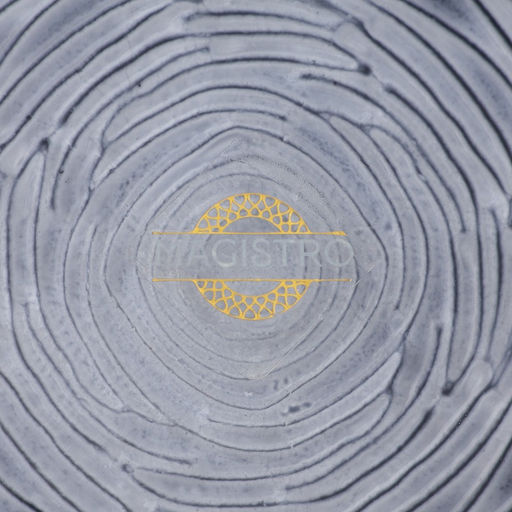 Десертная тарелка Magistro Рифл, d=20.5 см, стекло, голубая