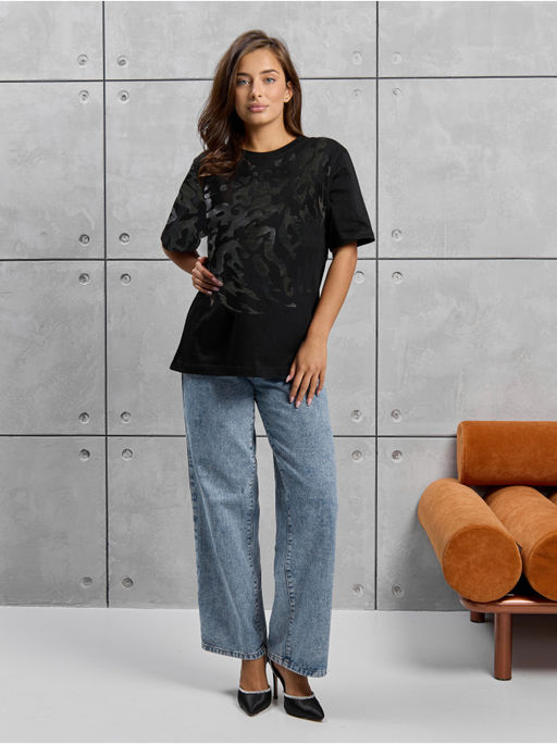 Футболка Лак черный женская - София фото 3