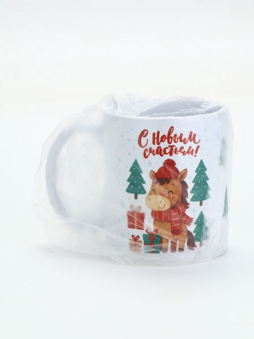 Кружка керамическая новогодняя Сказка постучится в дом, 320 мл - Дорого внимание фото 7