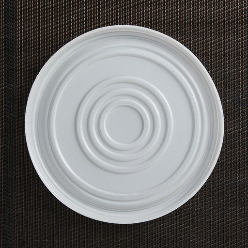 Цена за 480 шт. Крышка одноразовая для суповой миски ПС, d=13.5 см, пластик, белая