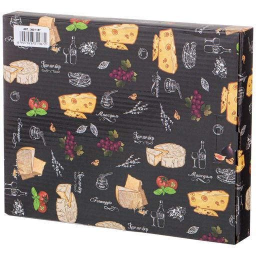 НАБОР ДЛЯ СЫРА LEFARD СЕКРЕТНЫЕ ИНГРЕДИЕНТЫ 2 ПРЕДМЕТА ЧЕРНЫЙ 25*20*2,5СМ  фото 2