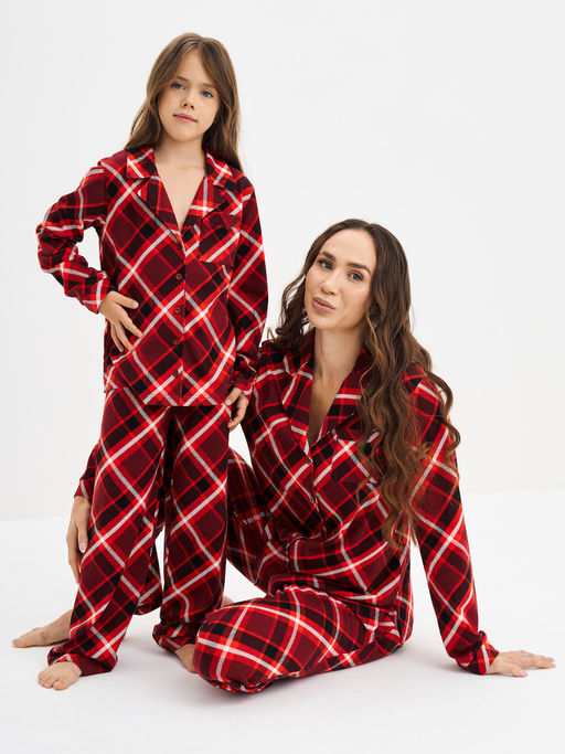 Красная пижама в клетку - Kogankids фото 18