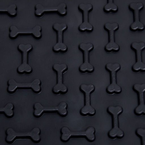 Коврик для лизания на присосках 18.518.5 см, TPE, чёрный - Пижон фото 3