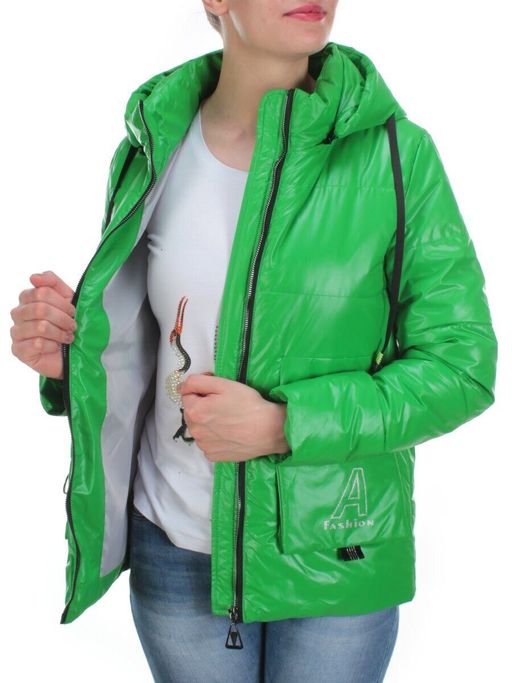 8266 GREEN Куртка демисезонная женская BAOFANI (100 гр. синтепон) - Fashion фото 9