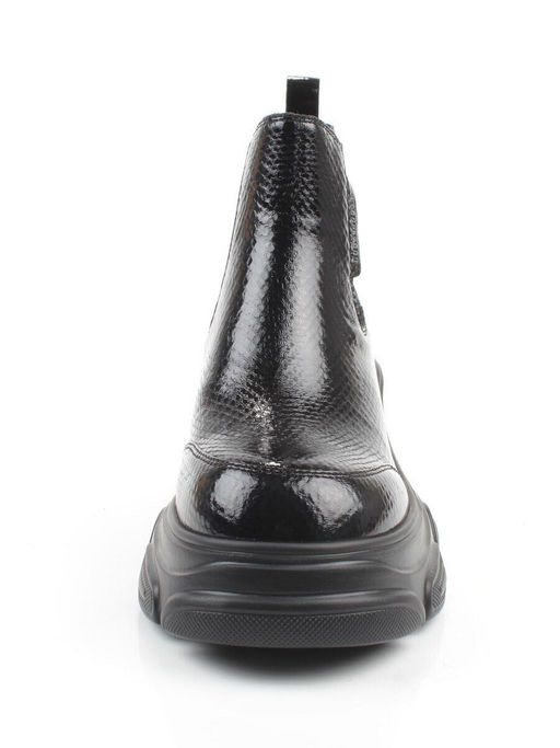 01-H23B-40AA BLACK Ботинки демисезонные женские (натуральная кожа, байка)