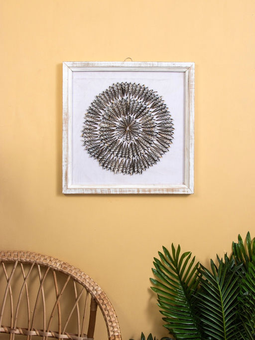 Панно «Композиция из ракушек», 45×3×45 см