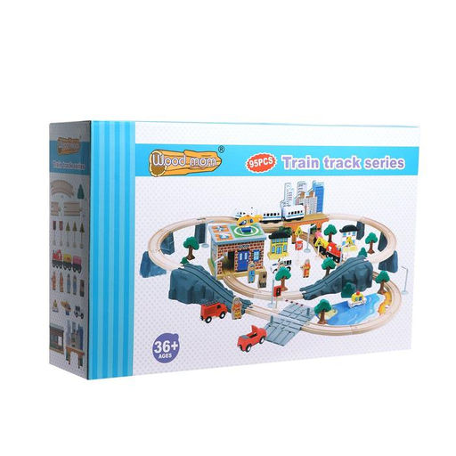 Железная дорога, 95 деталей, 52.5?33?12.5 см - Simaland фото 7