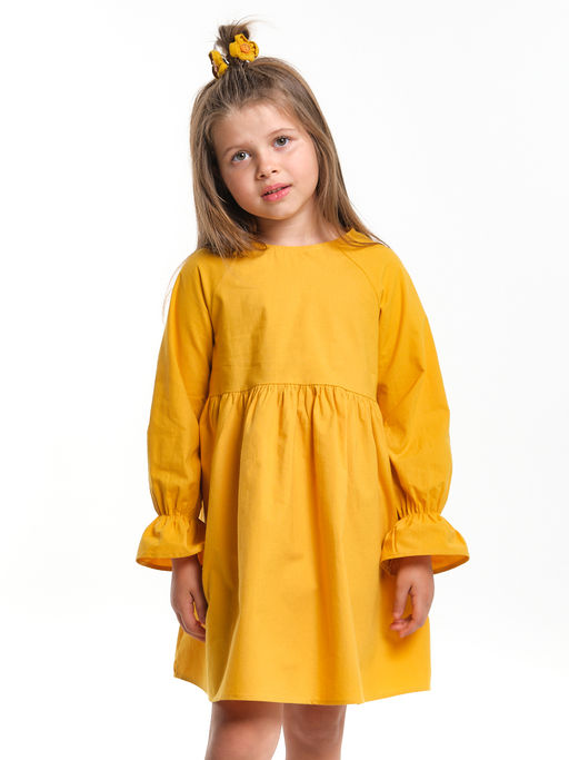 Платье нарядное хлопковое UD 7939 горчичный - Mini maxi фото 6