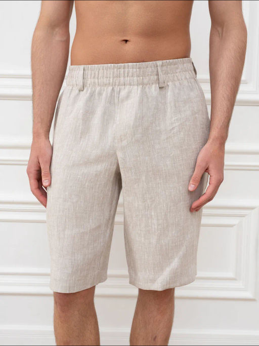 Шорты мужские Лен Графит - Modamica фото 15