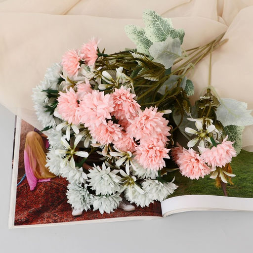 Цена за 2 шт. Букет «Хризантема остролистная», 3×27 см, МИКС