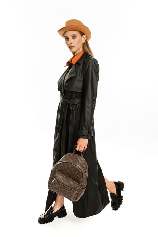 Пальто AURA 7022-176 черный  фото 4