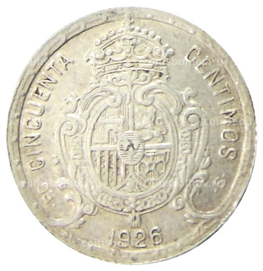 50 сентимо 1926 года Испания