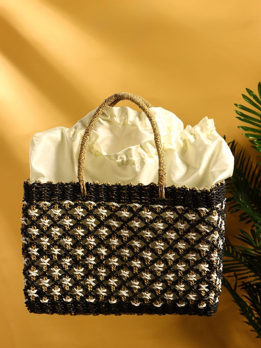 Сумка плетёная «София», из сиграсса, 40×17×44 см