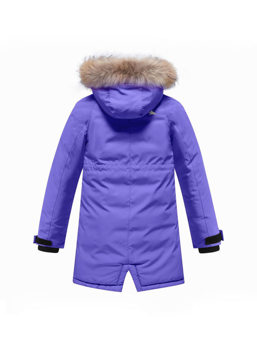 Парка зимняя подростковая для девочки синего цвета 9342S - Valianly фото 3