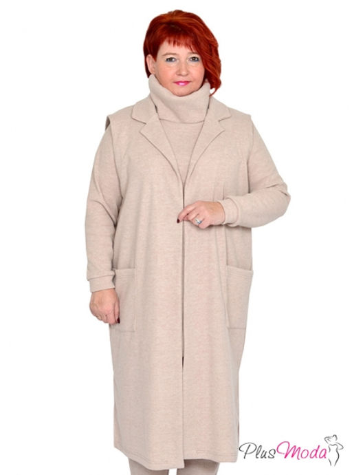 Жилет Модель №1433 размеры 44-84 - Plusmoda фото 2