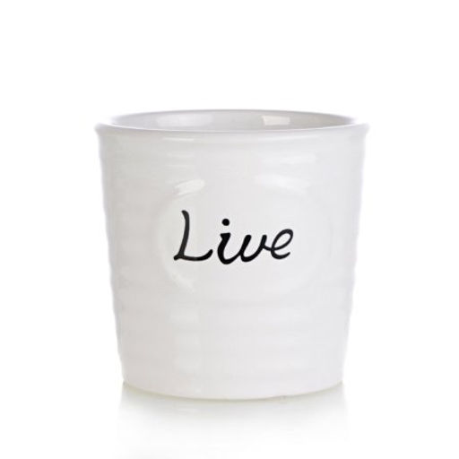 Кашпо 7,5 см / 1518 /уп 12/120/белое - ГалеонТрейд фото 2