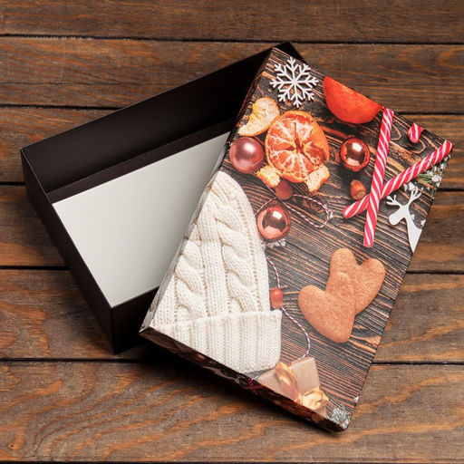 Цена за 5 шт. Коробка складная, крышка-дно,Чудес и подарков 30 х 20 х 9 см - UPAK LAND фото 3