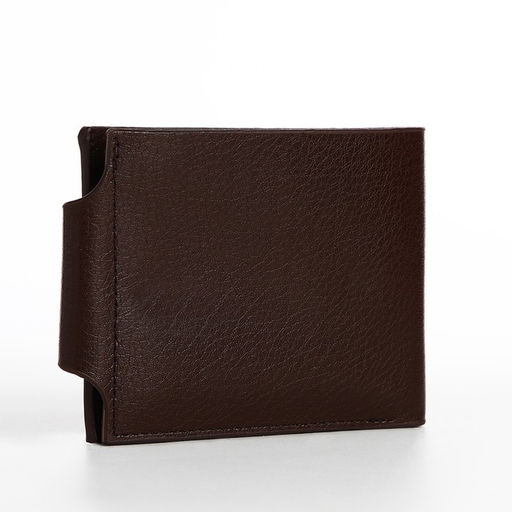 Портмоне на магните, отдел для купюр, карт, монет, цвет коричневый - Simaland фото 2
