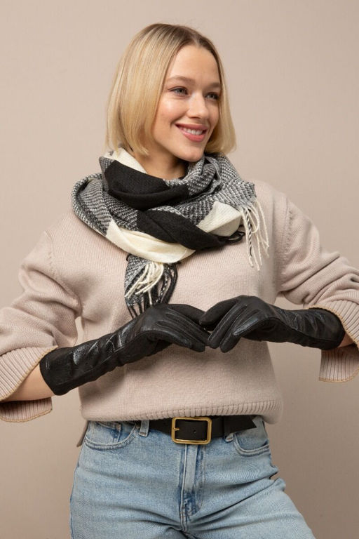 Перчатки с укороченным кроем рукава