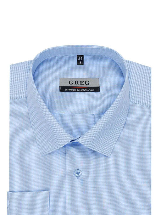 Сорочка мужская длинный рукав GREG 213/217/0624  фото 3