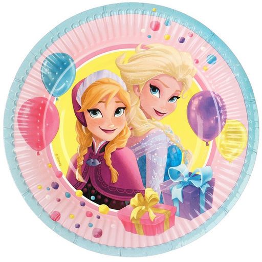 Цена за 10 шт. Тарелка бумажная С Днем Рождения!, Холодное сердце - Disney фото 7