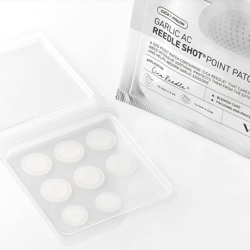 VT Cosmetics Заживляющие патчи от акне с микроиглами и чесноком / Garlic AC Reedle Shot Point Patch, 9 шт.