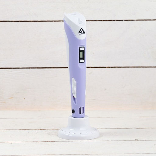 3D ручка Luazon, дисплей, работа с ABS и PLA, пластик в комплекте, фиолетовая - Luazon home фото 8