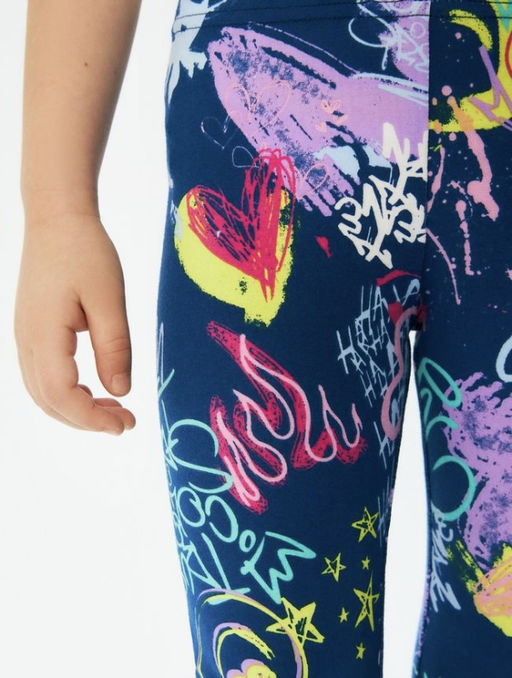 20230160009, Брюки детские для девочек (лосины) Tropic разноцветный - Acoola фото 3