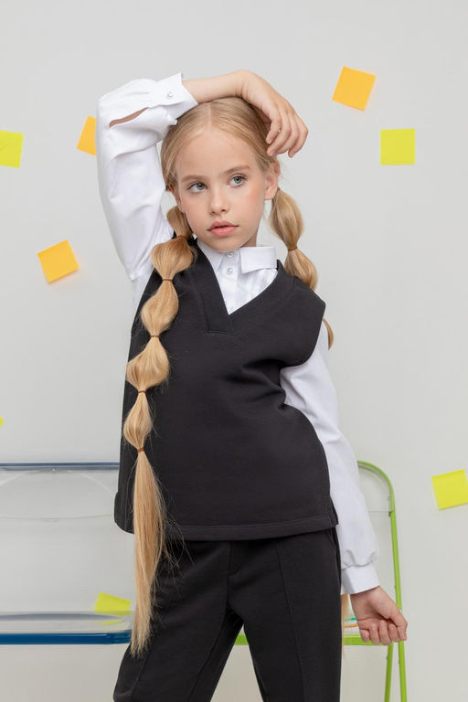Crockid _ К 302150/черный жилет для дев фото 4