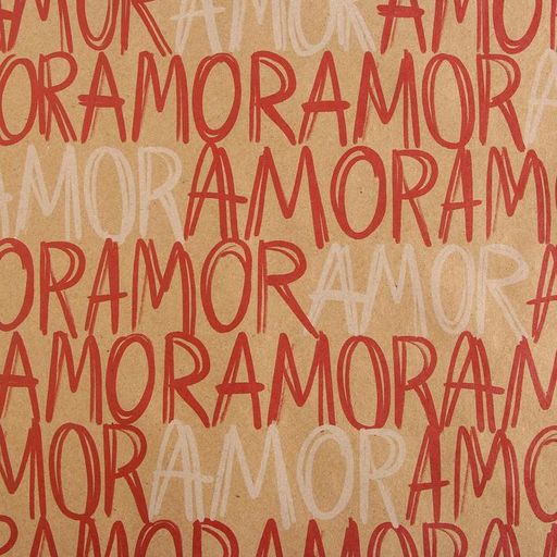 Цена за 10 шт. Бумага упаковочная крафтовая «Amor», 50 х 70 см