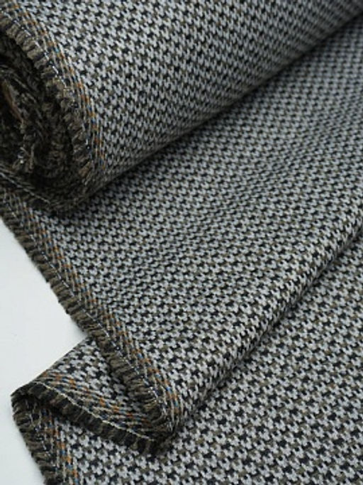 Шерсть пальтово-костюмная Твид Букле цв.серый/хаки, ш.1.55м, шерсть-50%, п/э-50%, 460гр/м.кв